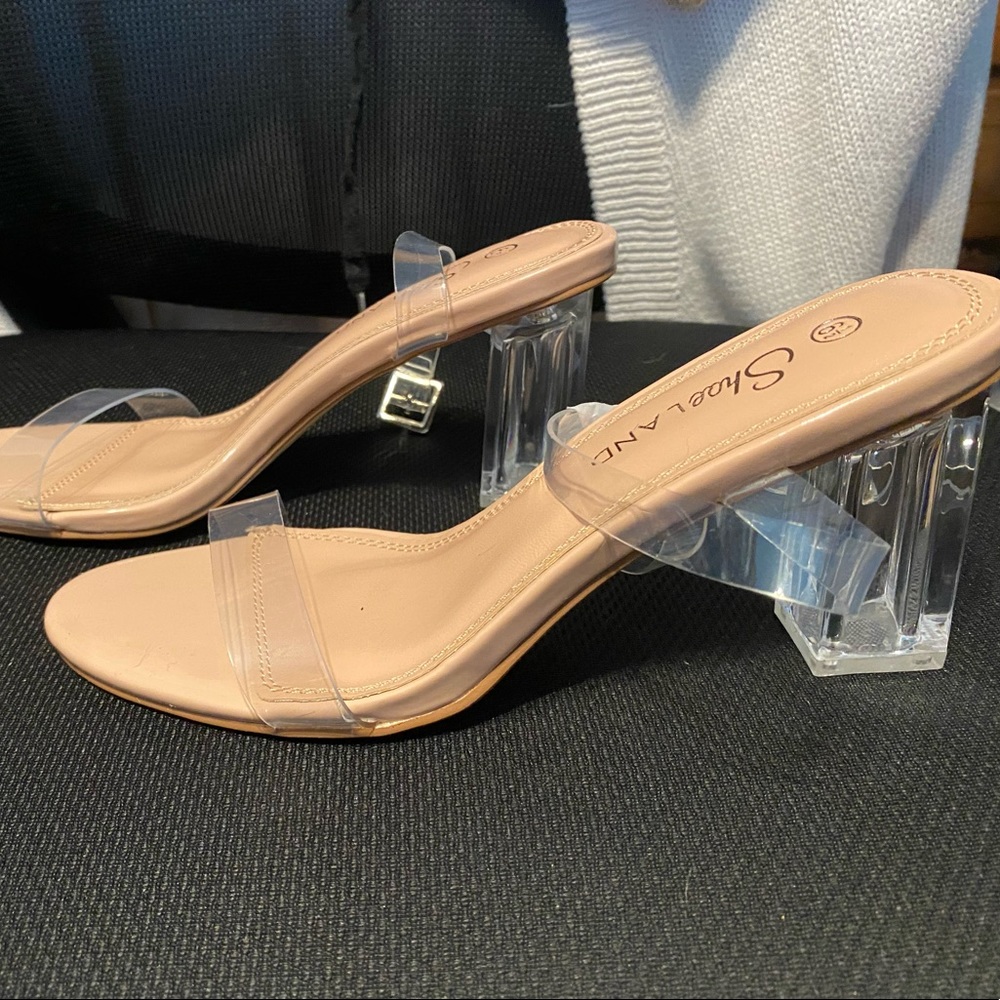 Clear heel shoes!